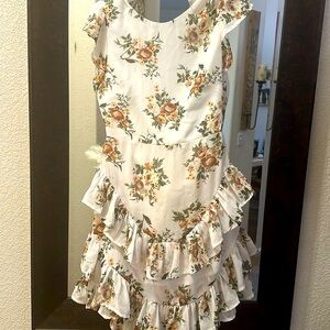 Beautiful fall floral dress mini